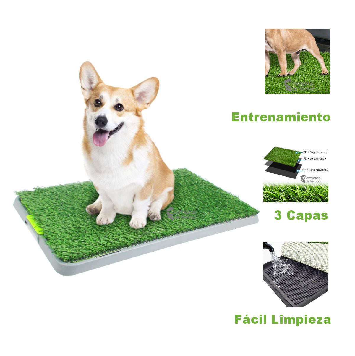 TAPETE BAÑO LAVABLE PARA PERROS GRANDE
