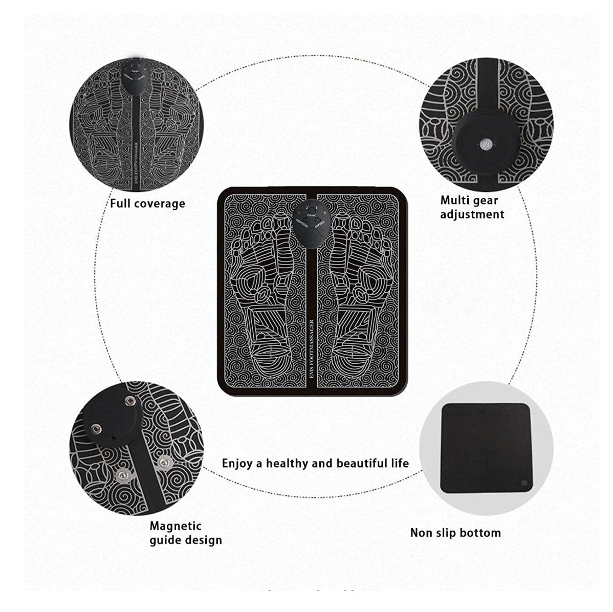 TAPETE MASAJEADOR ELECTROESTIMULADOR DE PIES