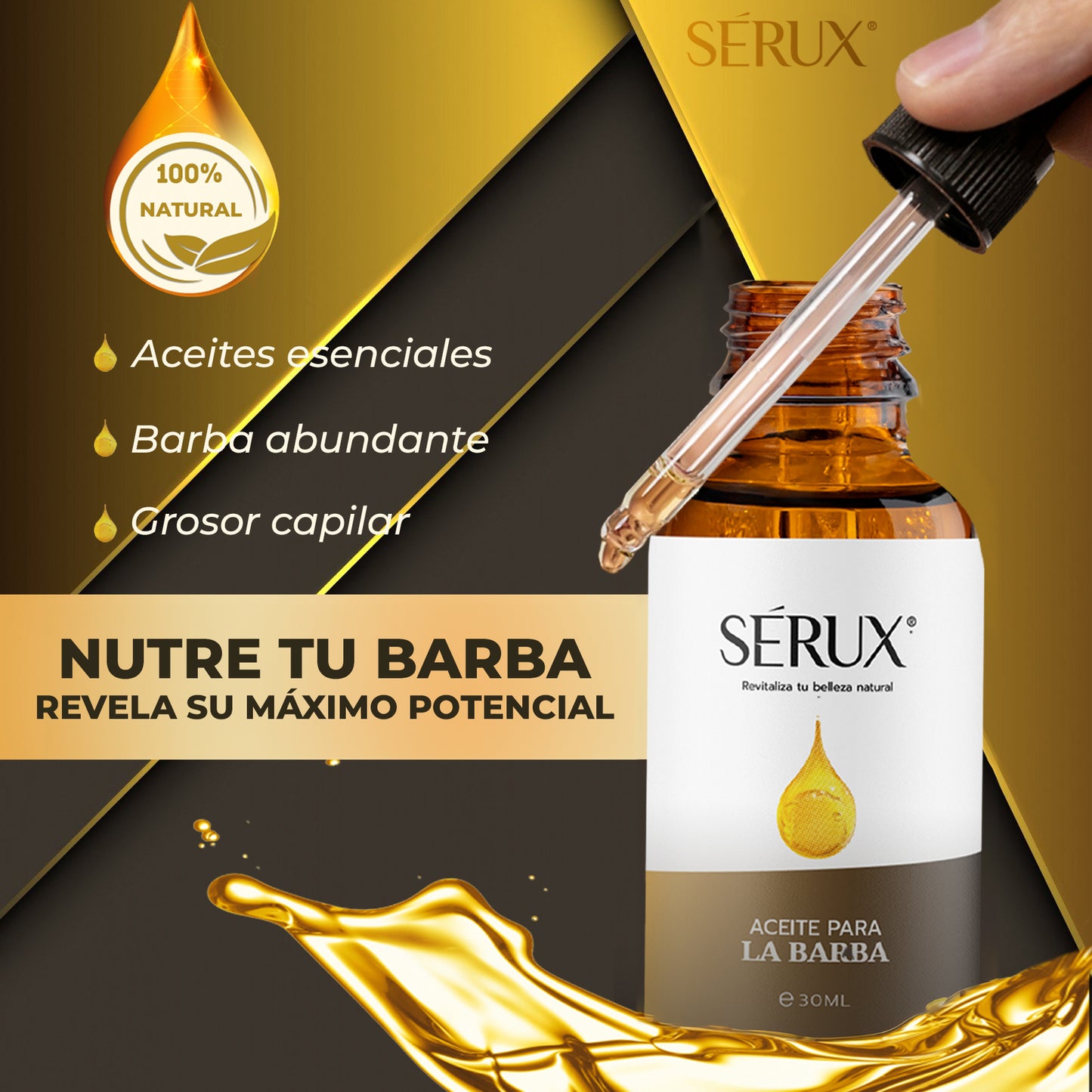 ACEITE PARA BARBA SERUX 30ML